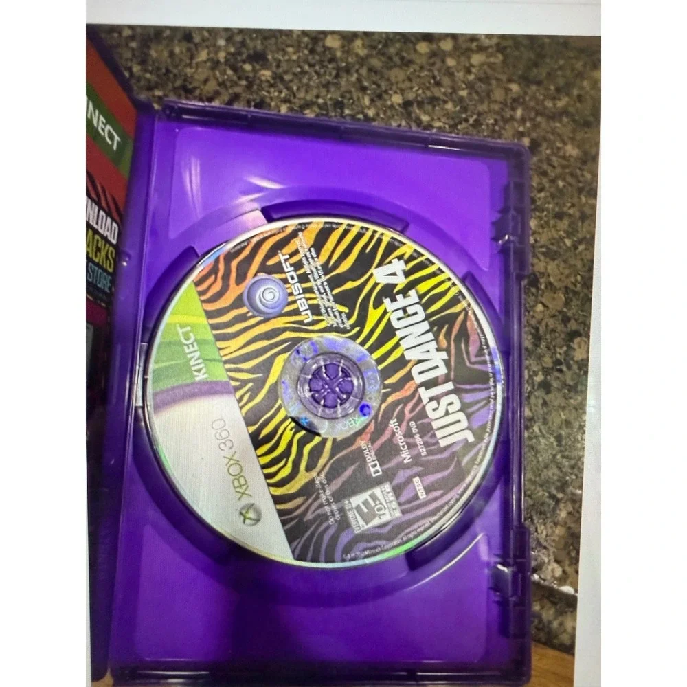 Xbox 360 Just Dance Bundle Just Dance 4 2014 and Kids 2014 Kinect Games Lot